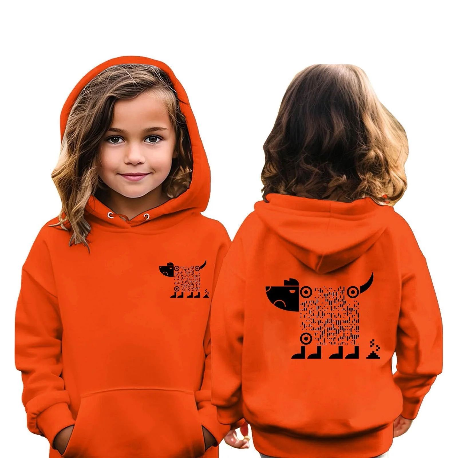 Худі для дівчаток Різдвяний з Qr кодом, фото №1