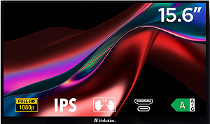 Монитор портативный сенсорный 15.6" Verbatim PMT-15 Full HD IPS 60 Гц - Фото 1
