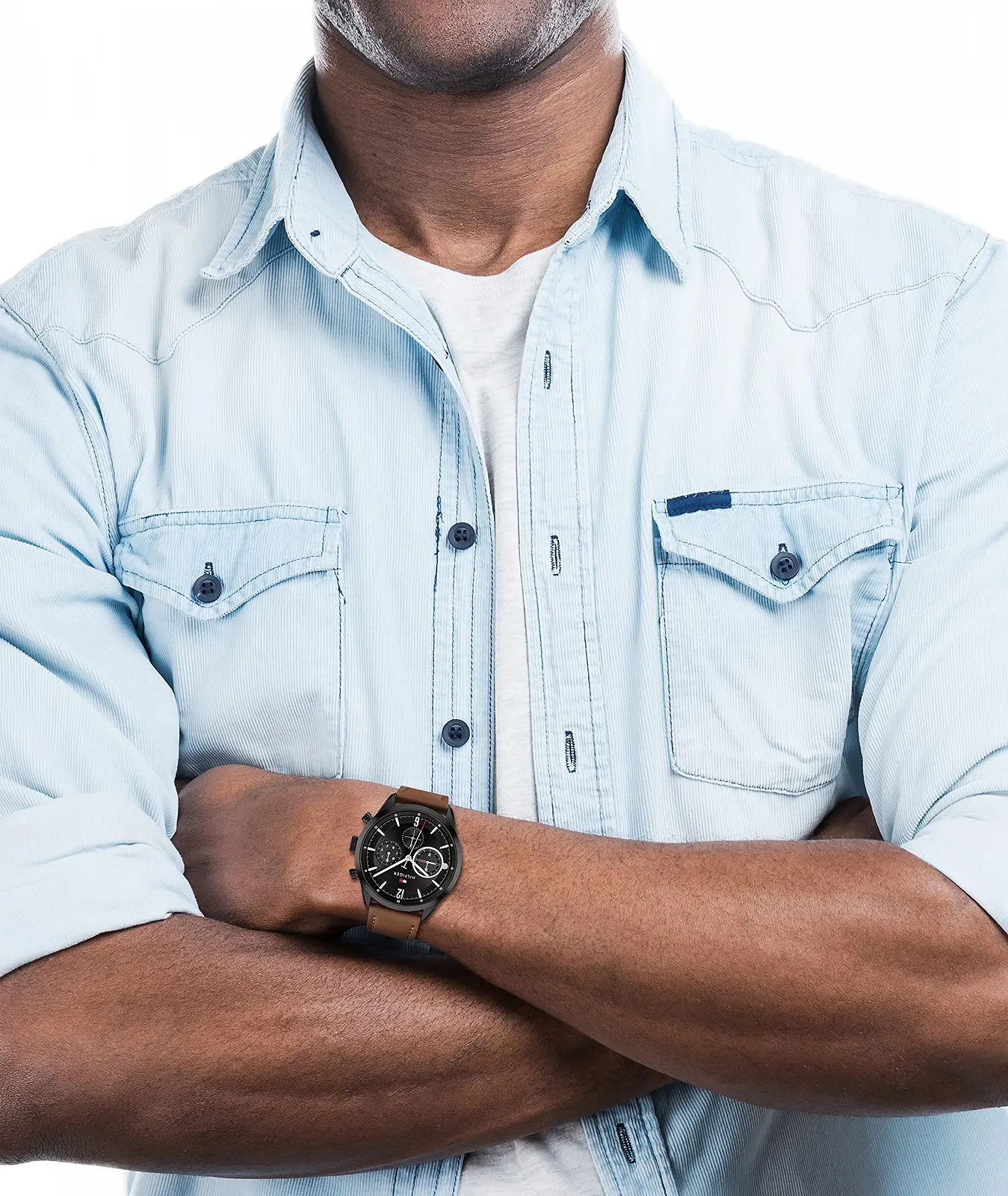 Часы Кварцевые Tommy Hilfiger С Множественным Циферблатом Коричневый, фото №5 Часы Кварцевые Tommy Hilfiger С Множественным Циферблатом Коричневый, фото №5