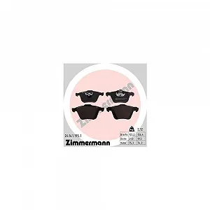 Комплект гальмівних колодок, дискове гальмо ZIMMERMANN 24141.195.1 для VOLVO - Фото 1