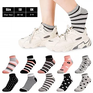 Женские носки для кроссовок Разноцветные (10 пар) synthetic.ua - Фото 1