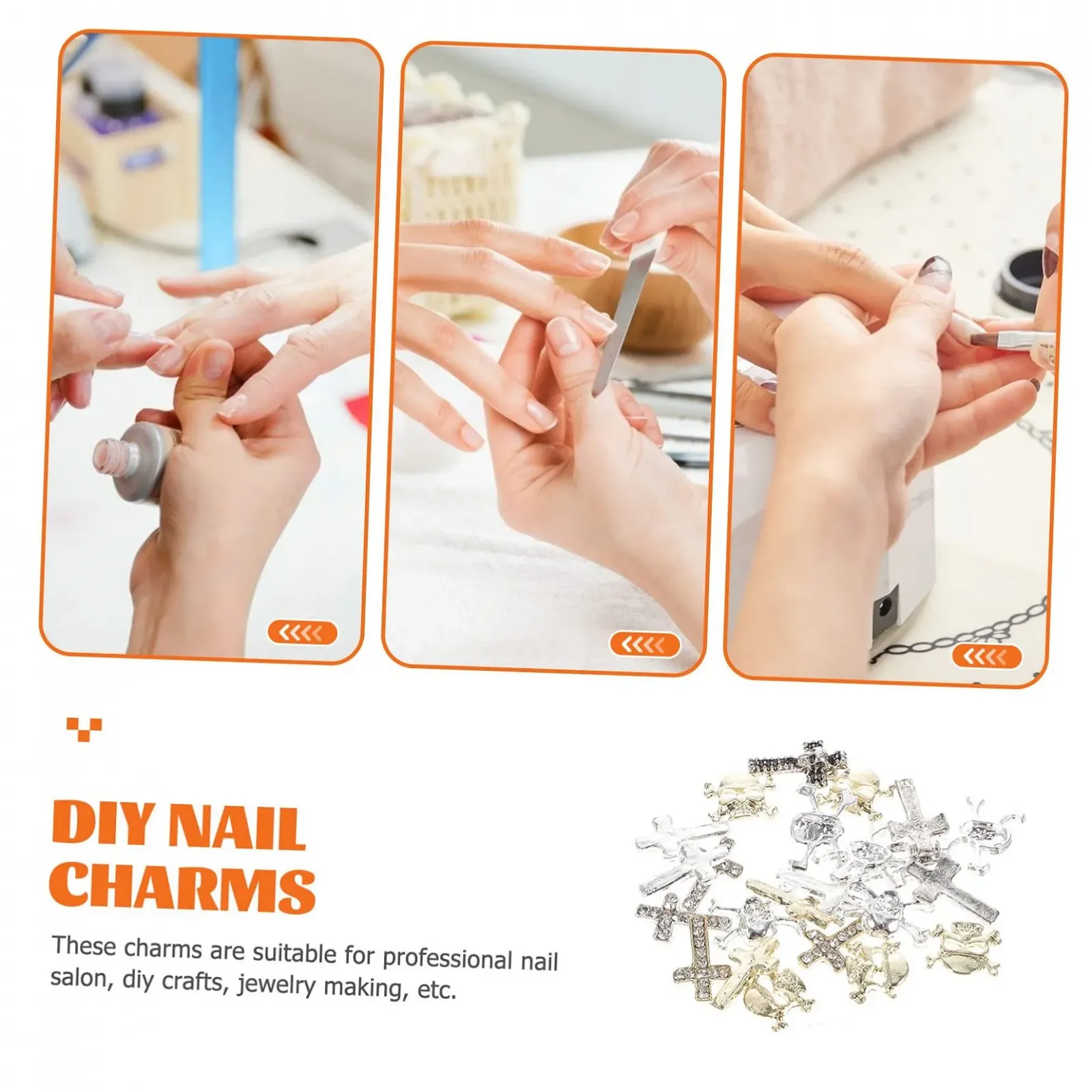 Аксессуары для ногтей ABOOFAN 30 шт. Металл, Хэллоуин, фото №4 Аксессуары для ногтей ABOOFAN 30 шт. Металл, Хэллоуин, фото №4