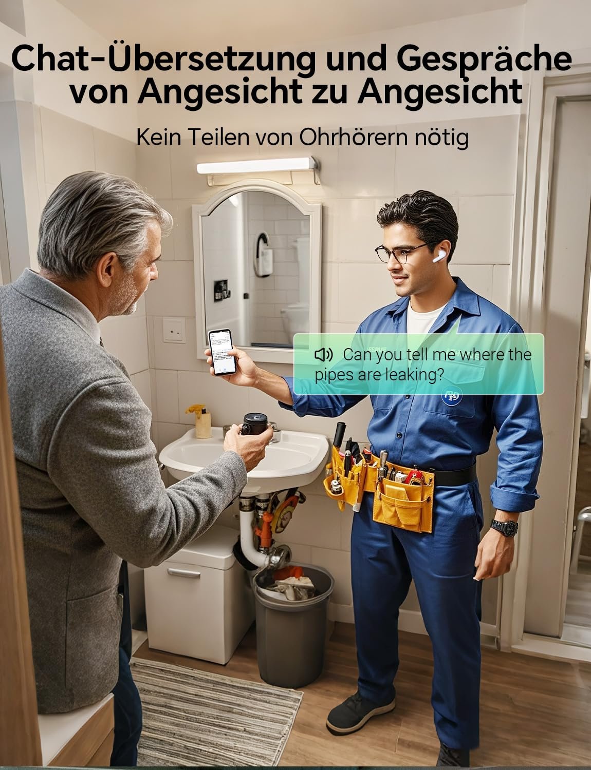 Навушники-перекладачі зі штучним інтелектом Polypay P1, фото №3