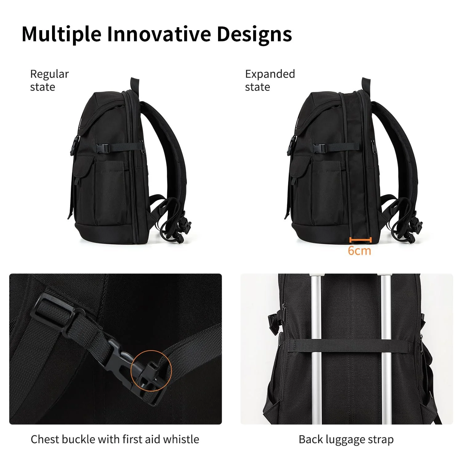 Рюкзак для ноутбука Waterproof Expandable 17 дюймів, фото №5 Рюкзак для ноутбука Waterproof Expandable 17 дюймів, фото №5