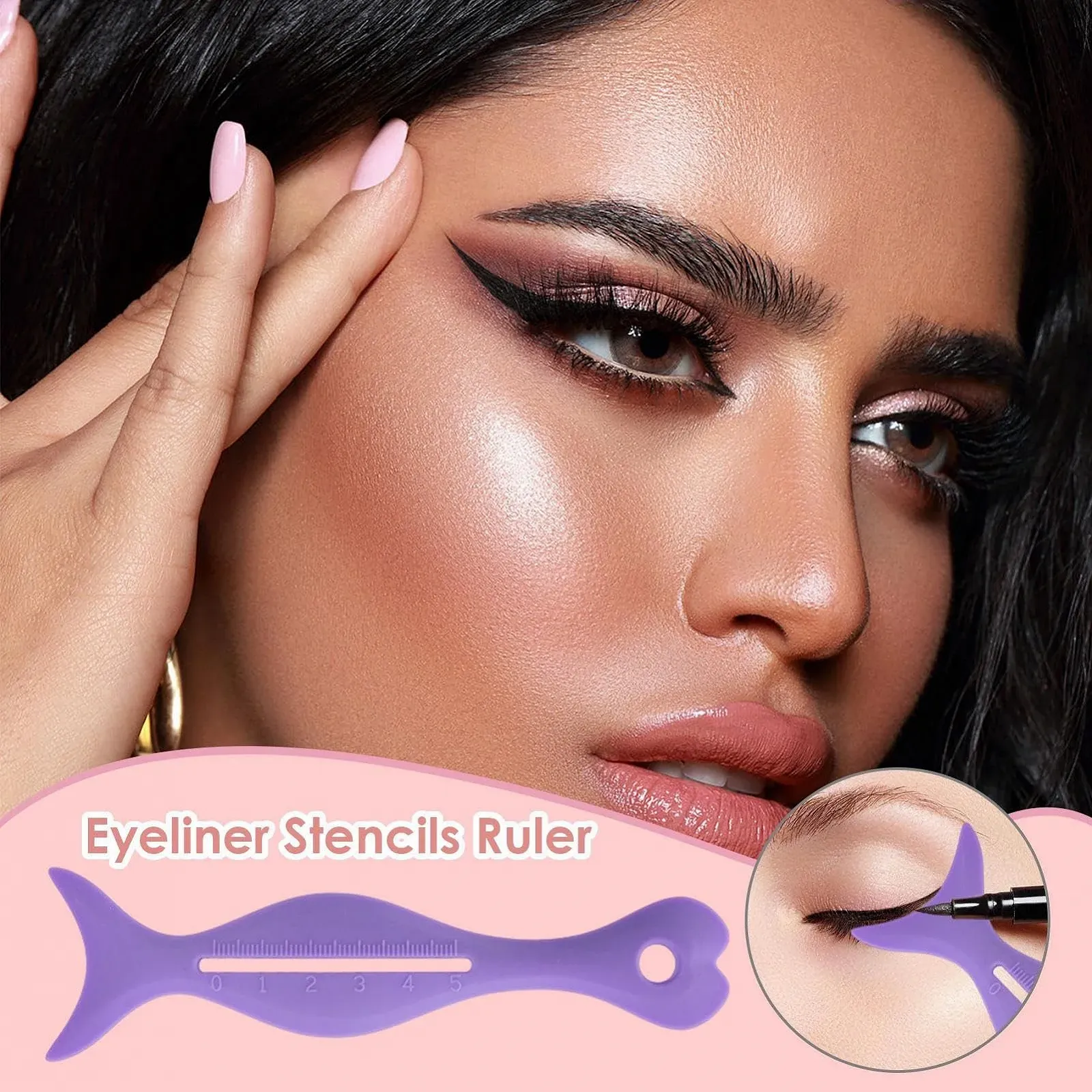 Трафарет Силіконовий для макіяжу Pacienjo для очей, фото №7 Трафарет Силіконовий для макіяжу Pacienjo для очей, фото №7