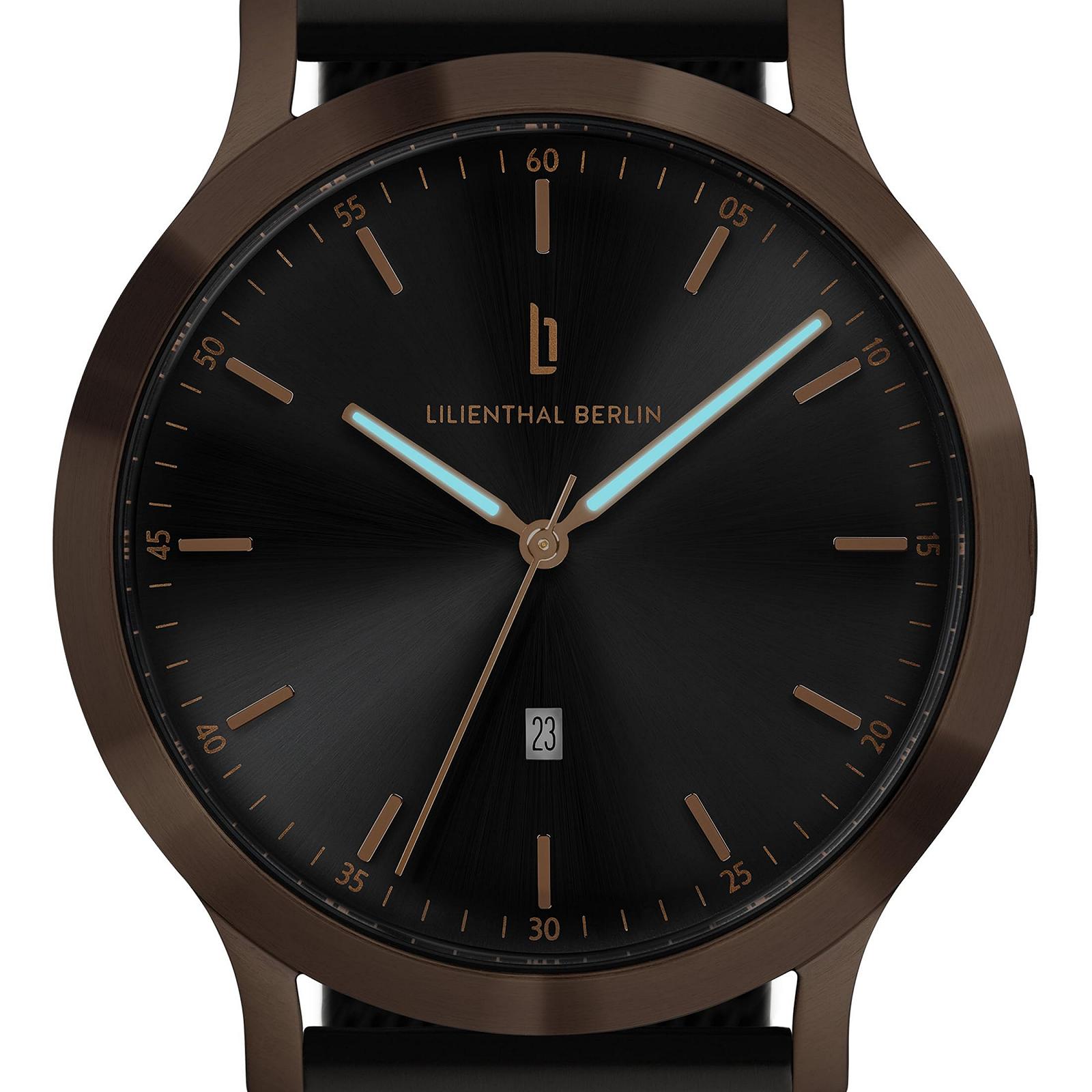 Часы Lilienthal Berlin Huxley Мужские Бронза 316L Нержавеющая сталь Кварцевый 40mm, фото №5