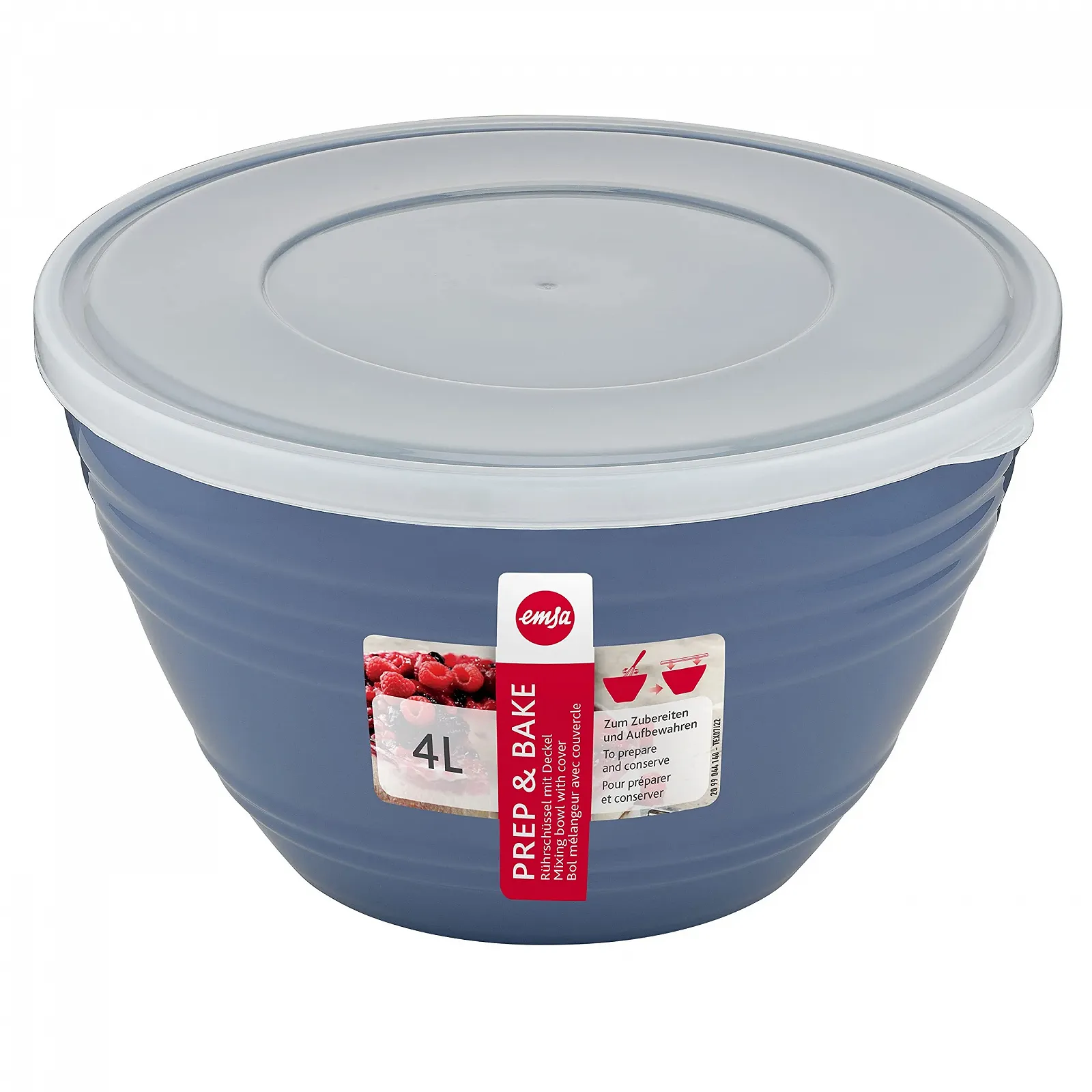 Миска для смешивания Emsa Prep&Bake K32541 пластиковая 4.15 л с крышкой, фото №9