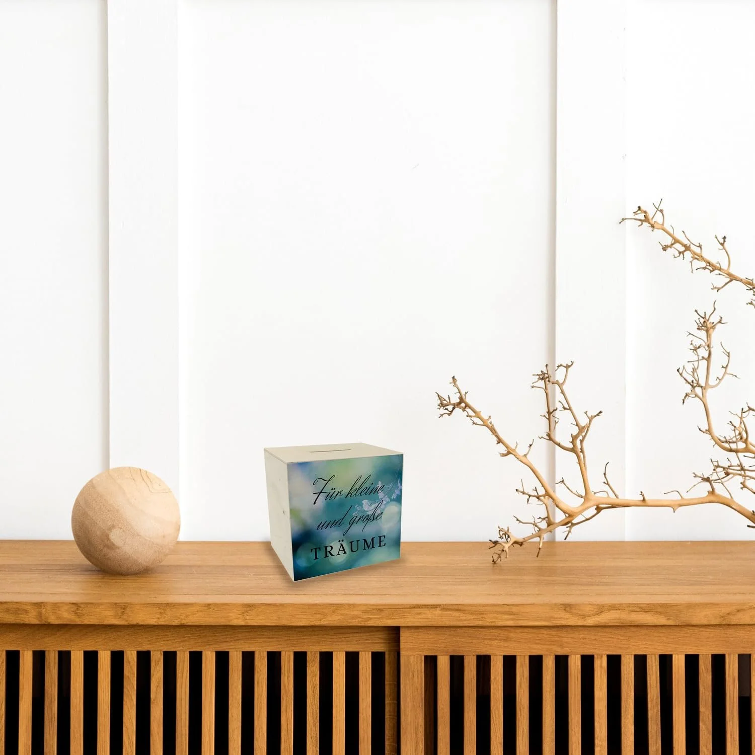 Скарбничка Traumerfüller дерев'яна Für kleine und große Träume з сакурою, фото №4