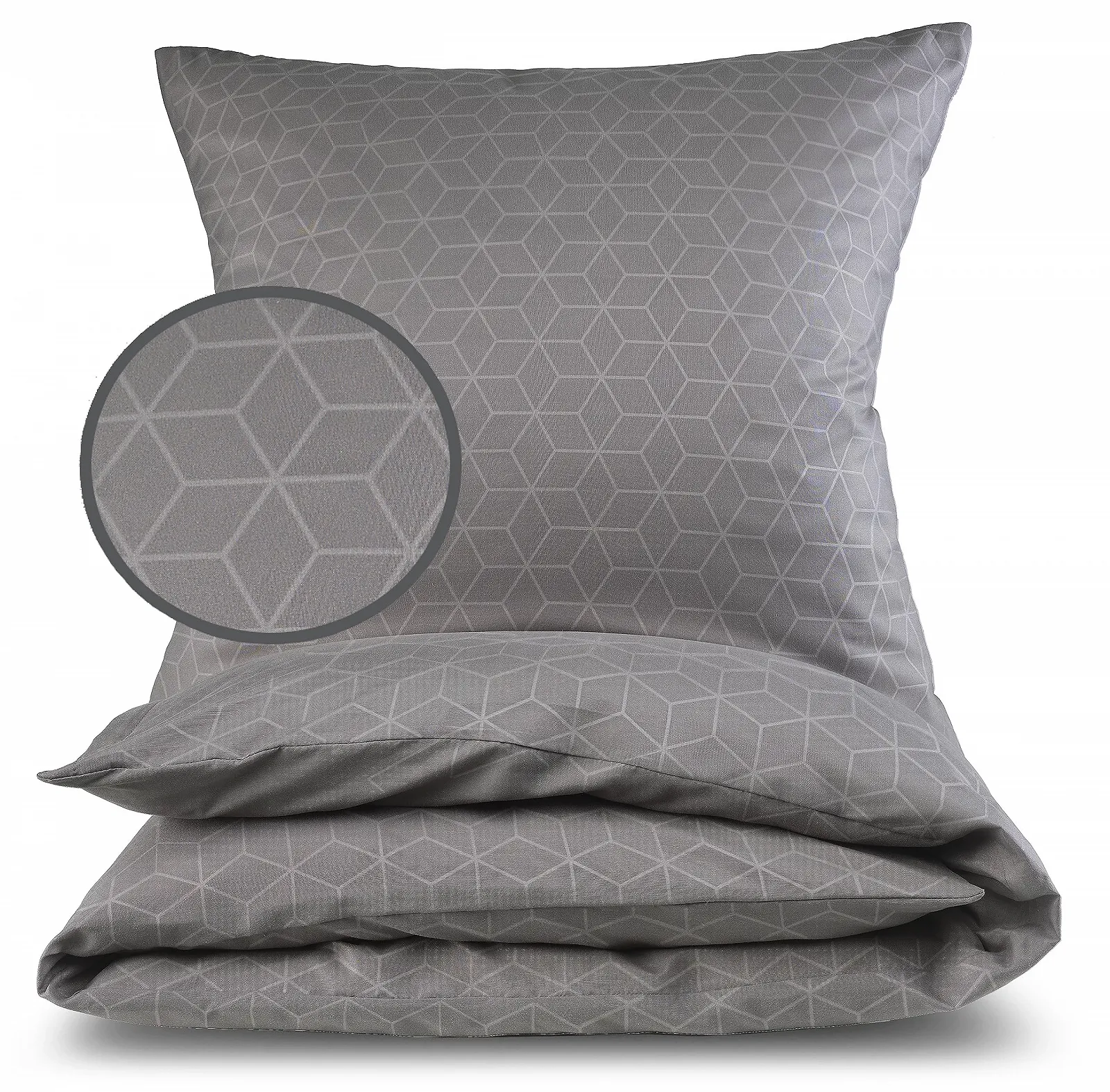 Комплект постільної білизни MALIKA з тисненим принтом 135 x 200 см 4 предмети ÖkoTex для алергіків 2 підковдри 135 x 200 см та 2 наволочки 80 x 80 см, фото №1