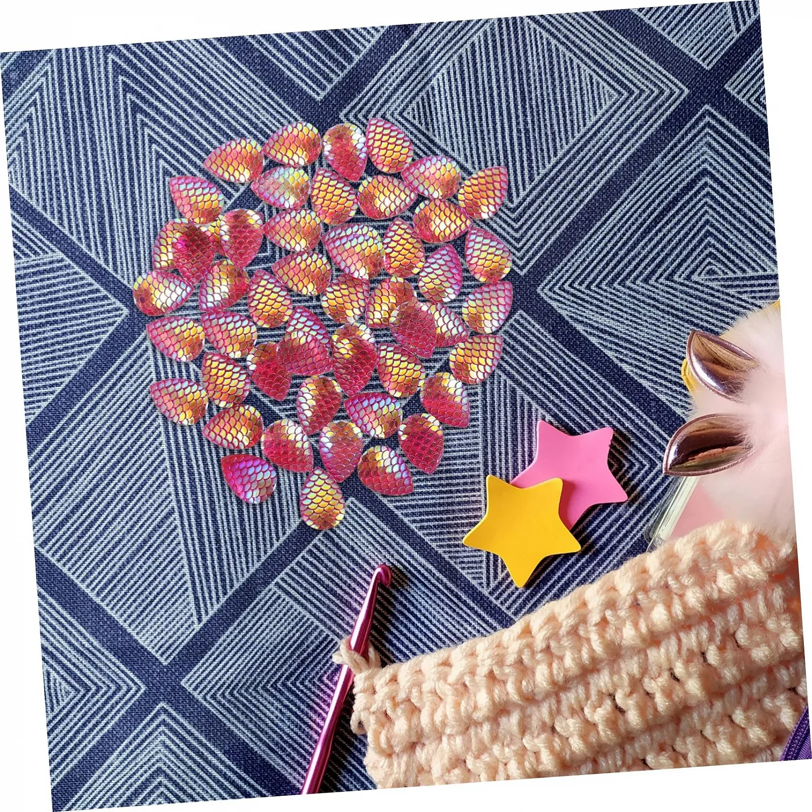 Стрази Anneome Крапля Води Риб'яча Луска 50 шт., фото №6