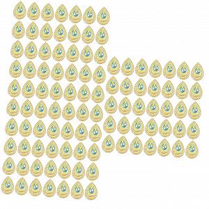 Набор для декорирования одежды Фея, стразы павлиньи, плоские материалы для изготовления украшений для головы, 3 шт. - Фото 1