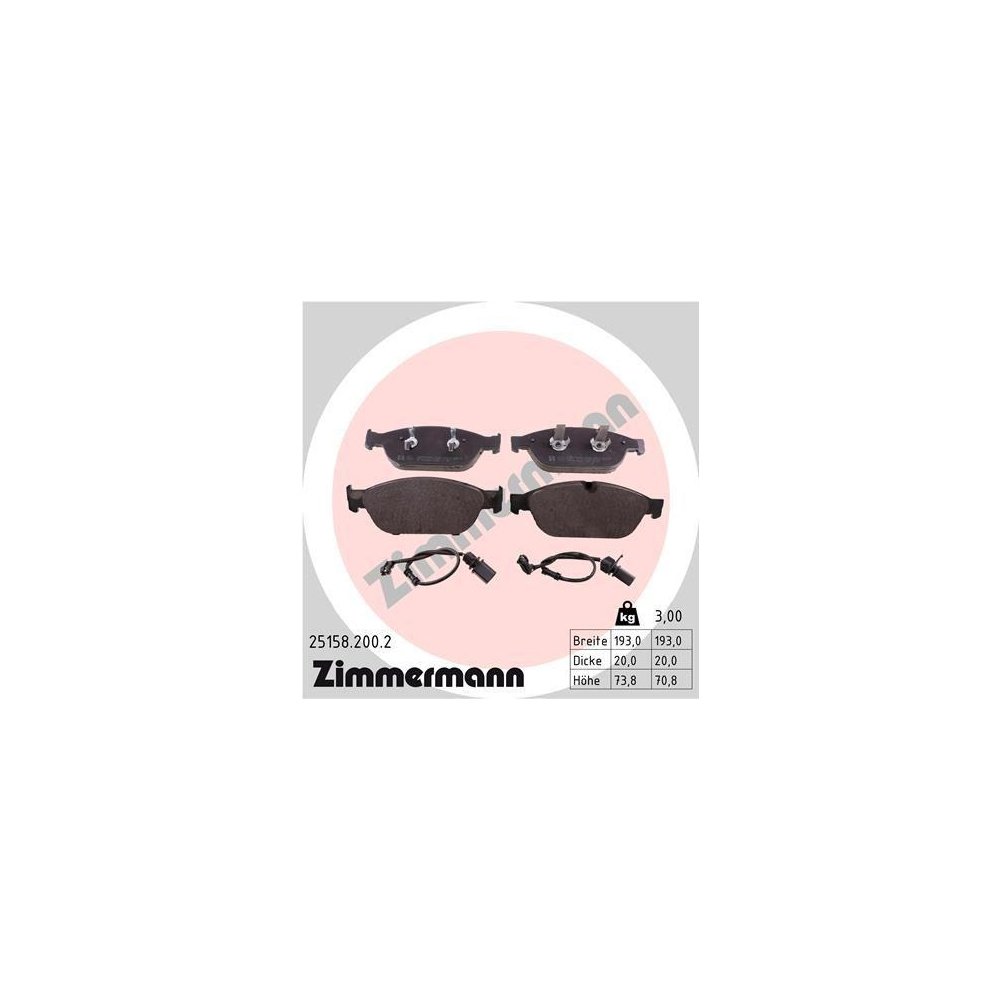 Гальмівний диск ZIMMERMANN SPORT Z 100.3357.52 для VAG AUDI (FAW) VW (SVW), фото №3