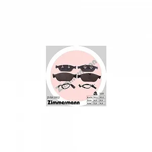 Комплект гальмівних колодок, дискове гальмо ZIMMERMANN 25158.200.2 для AUDI VAG AUDI (FAW) - Фото 1