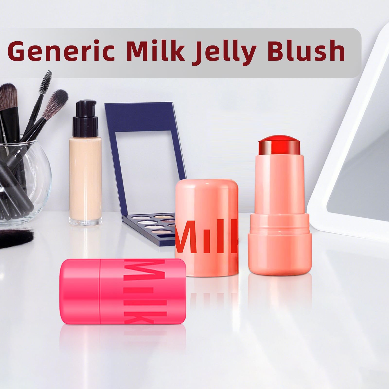 Набор Milk Jelly Blush Lip Cheek Long Lasting Tint Lip Gloss Solid Stick Watercolour, фото №5