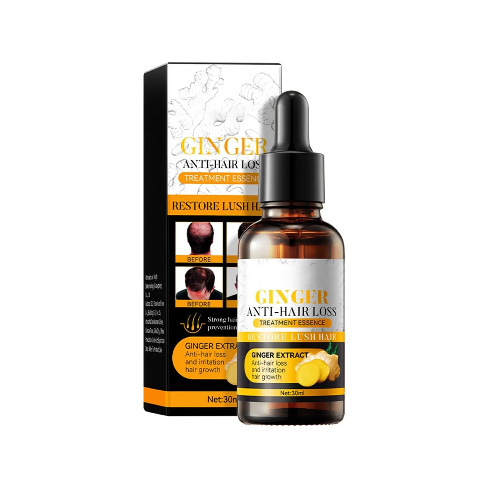 Есенція Rostblant Імбирна для росту волосся для чоловіків та жінок, фото №7