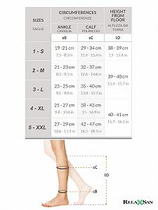 Гольфы Relaxsan Хлопок M2050A с открытыми пальцами, 2 класс компрессии synthetic.ua - Фото 1