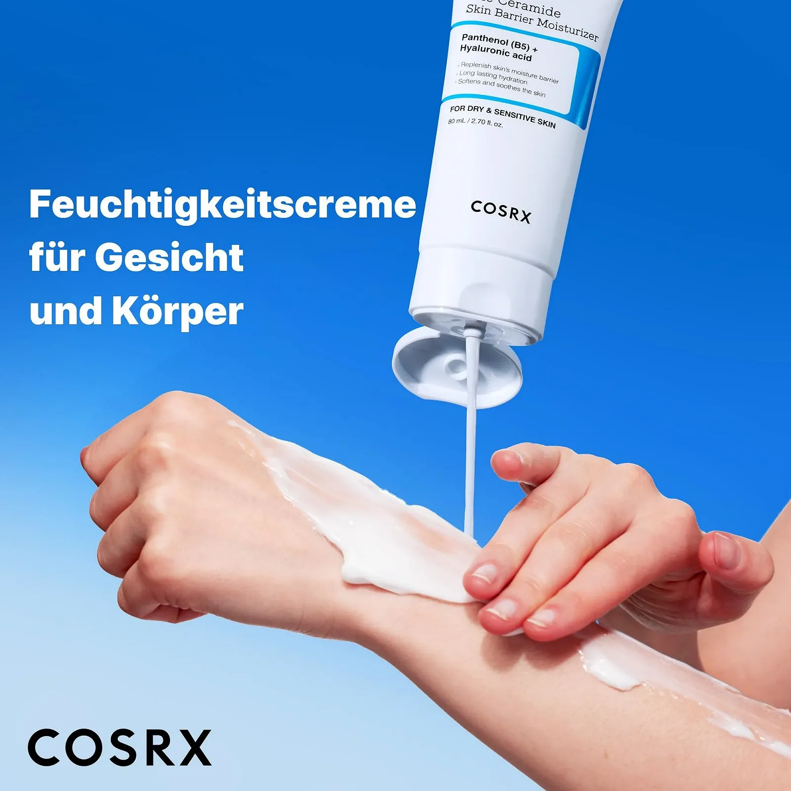 Зволожувальний крем для обличчя COSRX Ceramide Skin Barrier з 7 керамідами, гіалуроновою кислотою та пантенолом 80 мл, фото №7 Зволожувальний крем для обличчя COSRX Ceramide Skin Barrier з 7 керамідами, гіалуроновою кислотою та пантенолом 80 мл, фото №7