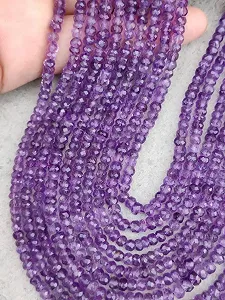 Намистини Аметист Натуральний Круглий Огранований 4.5-5 мм - Фото 1