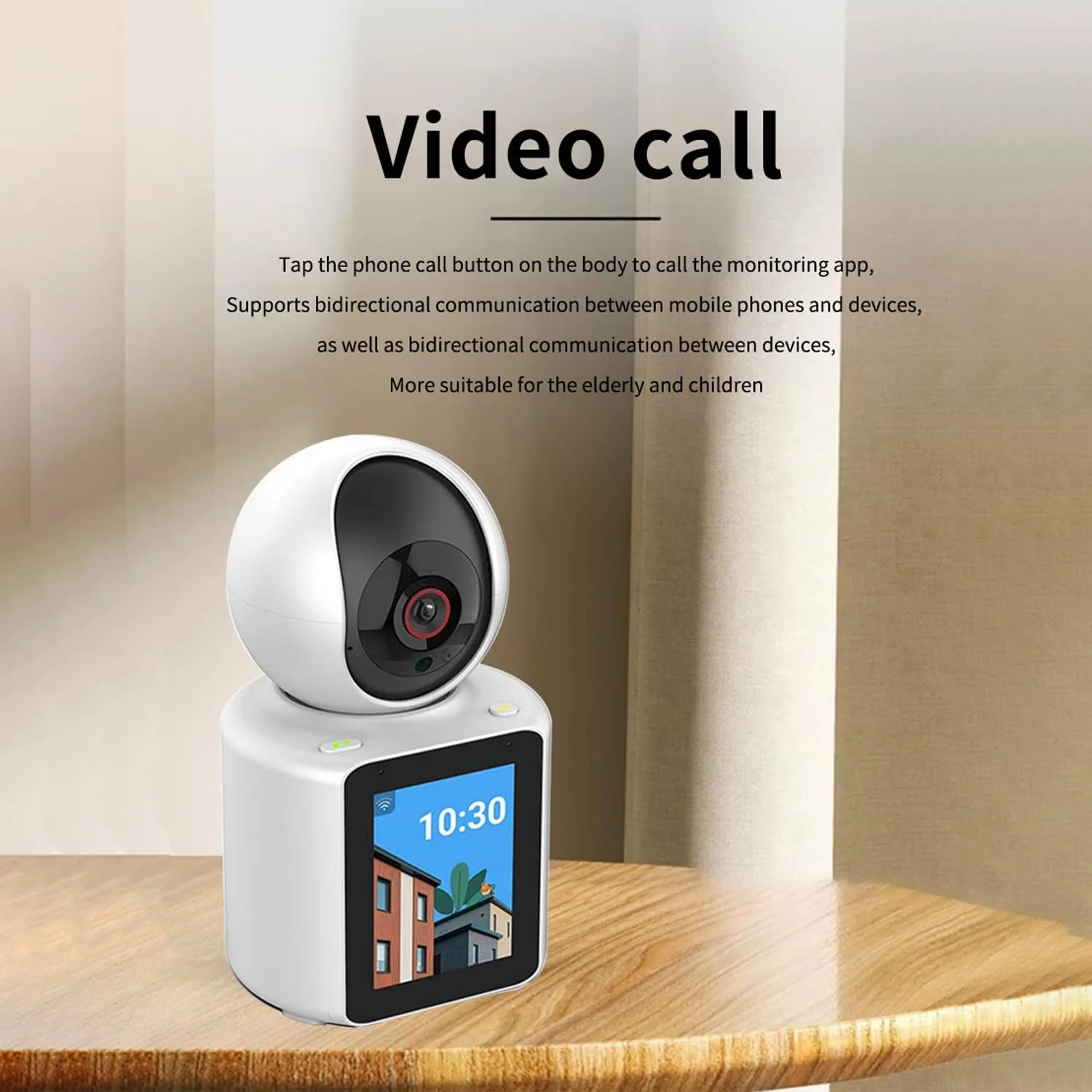 Смарт-відеоняня 2.8" 1080p HD WiFi 360° Night Vision, фото №2