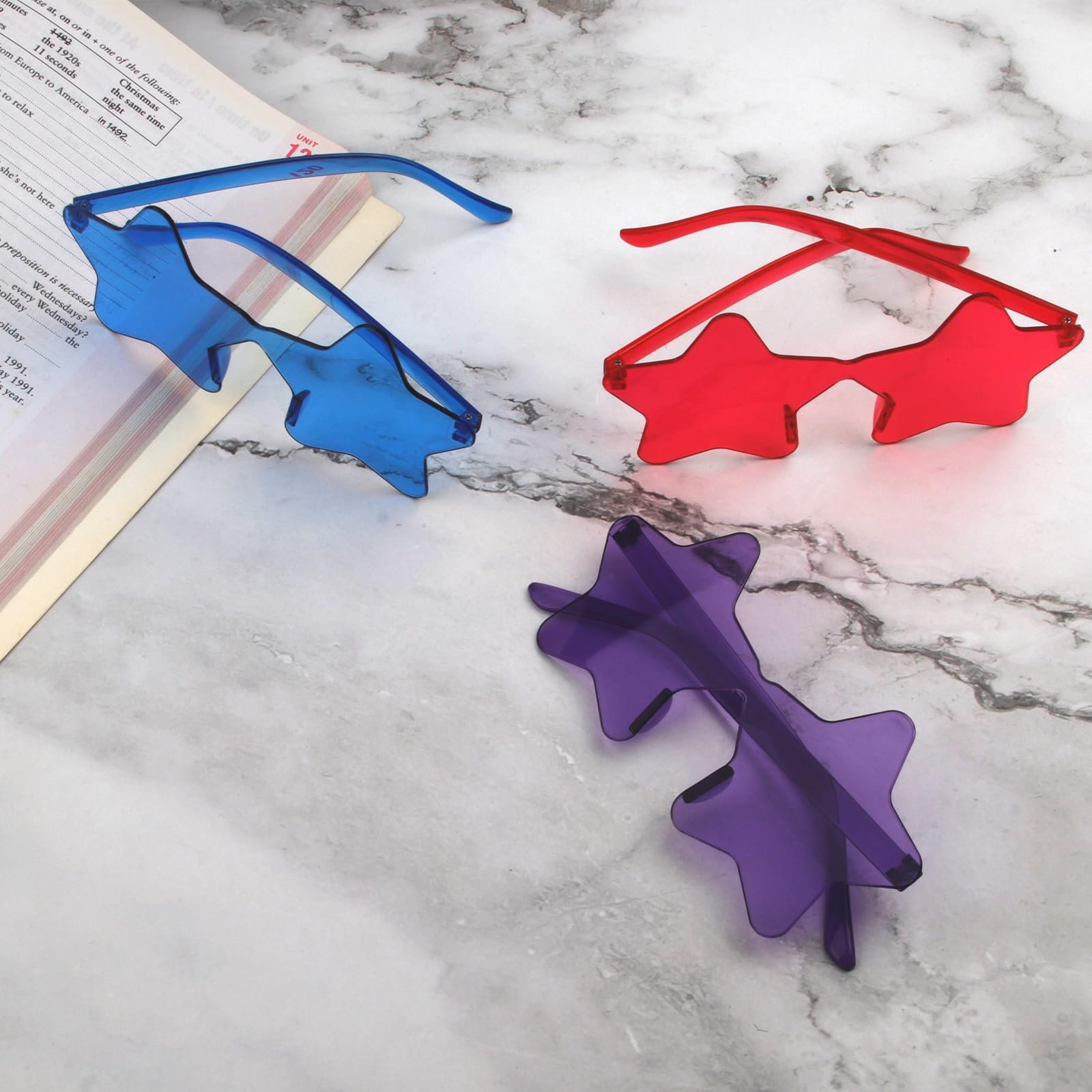 Сонцезахисні Окуляри Зірка Різнокольорові, 6 пар, фото №4