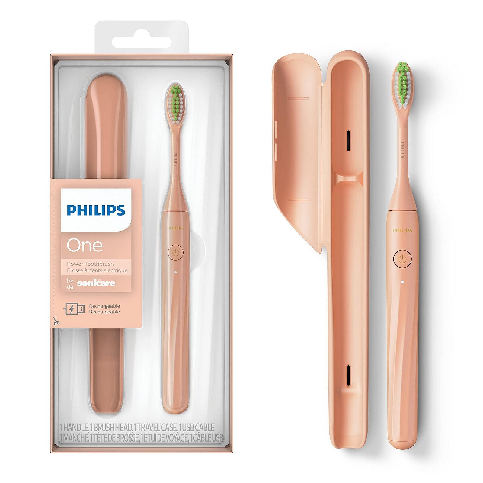 Електрична зубна щітка Philips One by SONICARE HY1200/05 Rechargeable Shimmer, фото №1