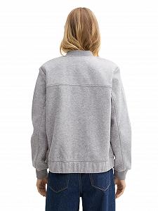 Бомбер TOM TAILOR Denim Женский в стиле меланж synthetic.ua - Фото 1