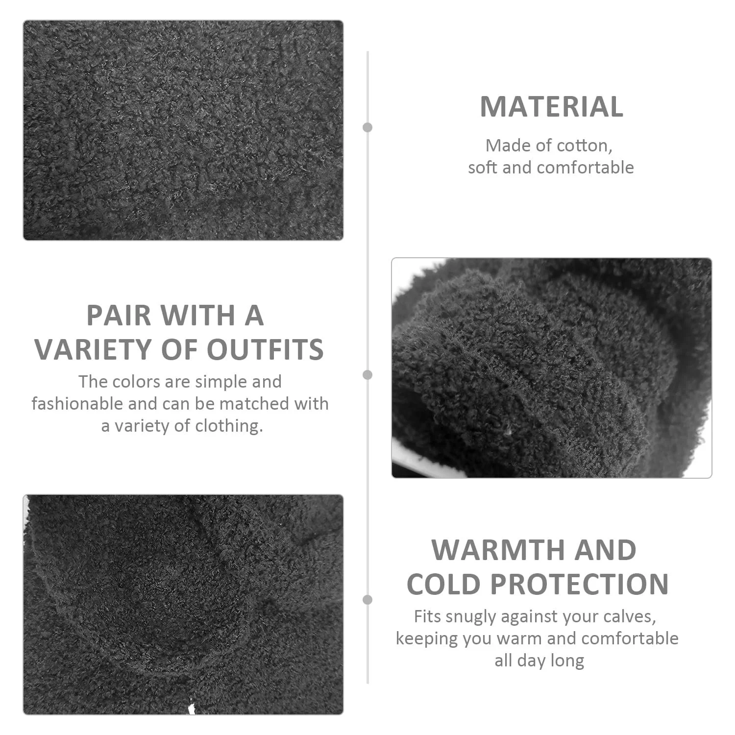 Теплі бавовняні шкарпетки для жінок (3 пари), фото №3 Теплі бавовняні шкарпетки для жінок (3 пари), фото №3