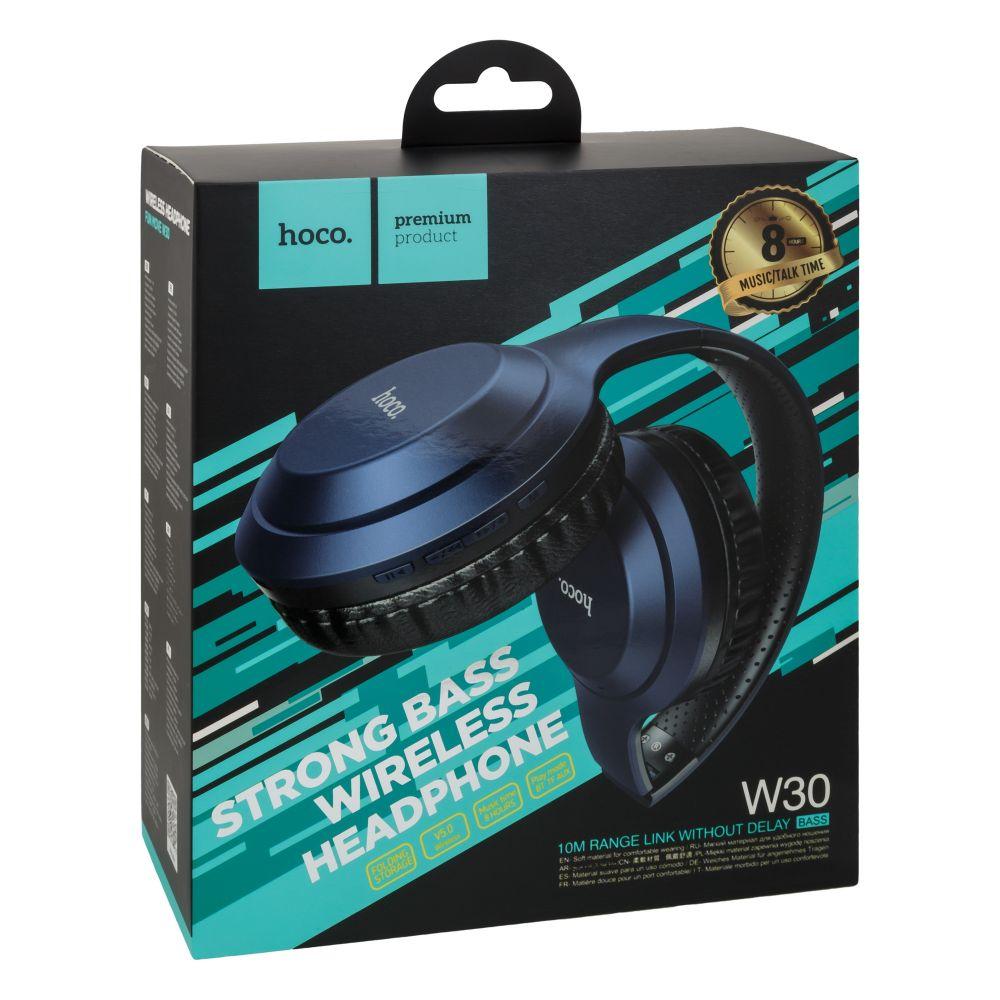 Блютуз Стерео Гарнитура Hoco W30 Синий, фото №2