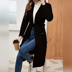 Тренч OBEEII Женский Длинный Модный synthetic.ua - Фото 1