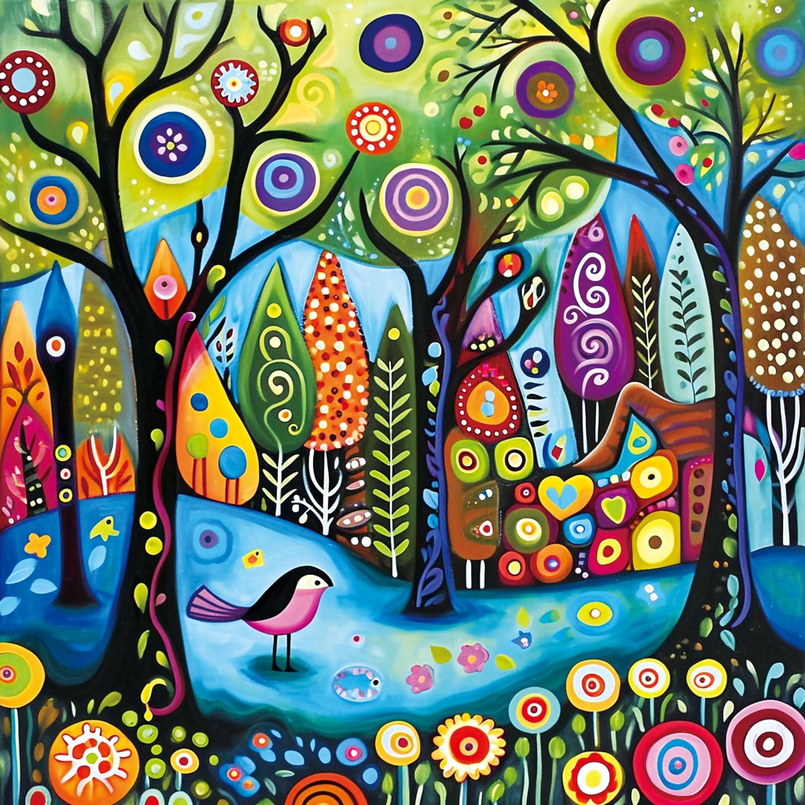 Пазл 1024 деталі для дорослих Spring Forest 22,8 x 22,8 дюйма, фото №1