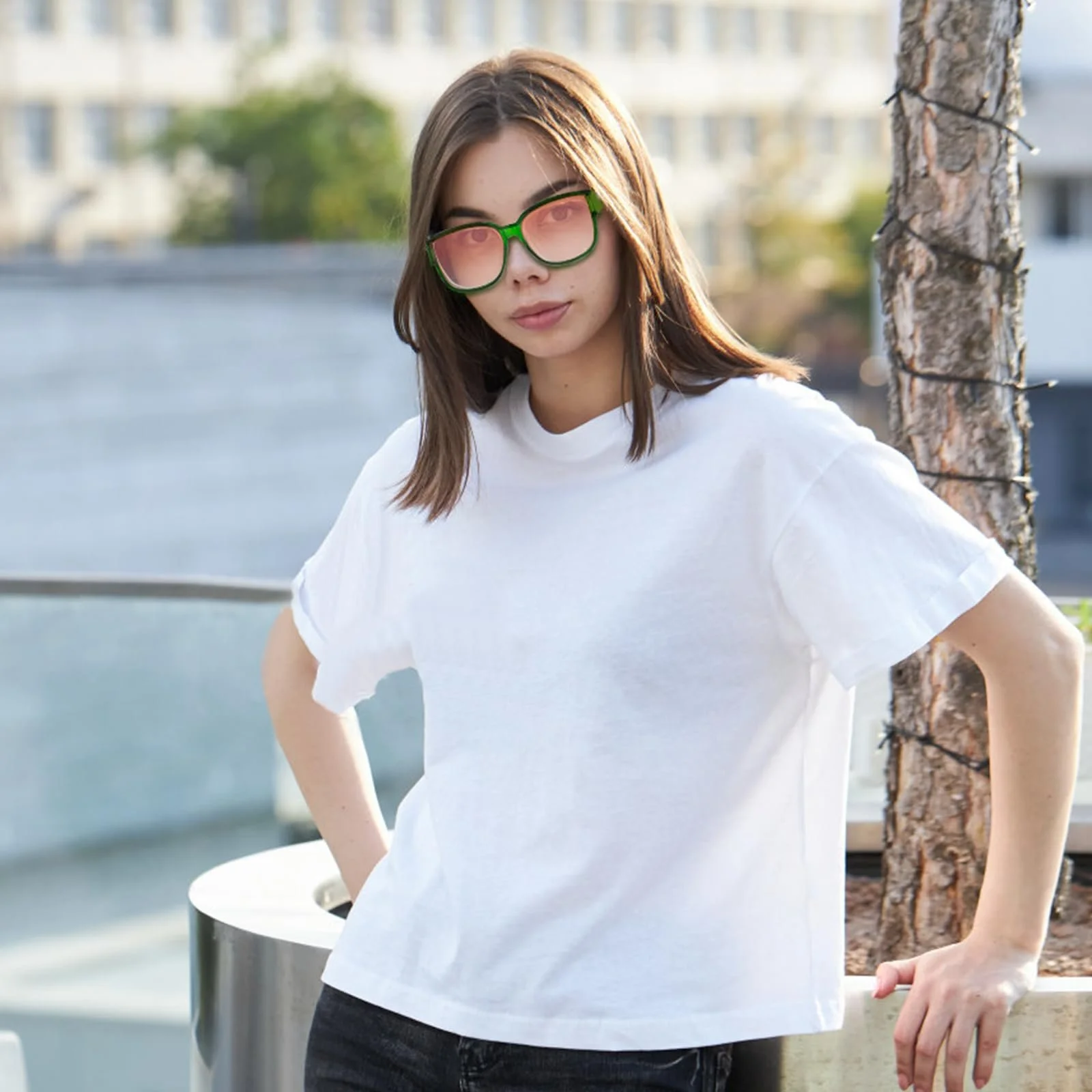 Сонцезахисні окуляри поляризаційні Face Shadow для жінок, для носіння поверх звичайних окулярів, захист UV400, великі, ультралегкі, для водіння, риболовлі, XL-прозора зелена оправа/градієнт, фото №2