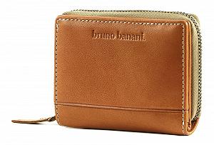 Кошелек bruno banani Zip with Flap Cognac Кожаный Коричневый - Фото 1