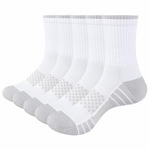 Носки YUEDGE Спортивные Женские Хлопковые Носки для Хайкинга Трекинговые Носки Дышащие Многофункциональные 5 пар - Фото 1