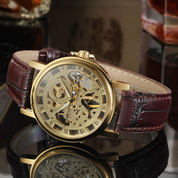 Годинник Winner Gold Brown, фото №5
