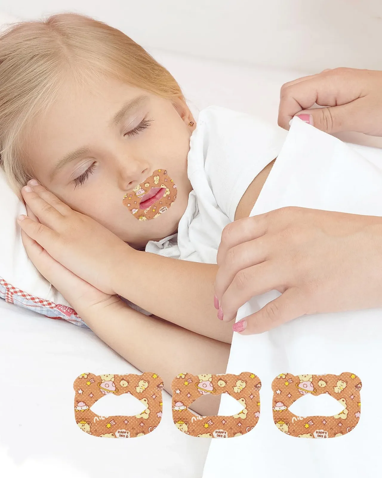 Пластырь для рта для детей для сна, избегание аденоидного лица, преодоление дыхания ртом., фото №1 Пластырь для рта для детей для сна, избегание аденоидного лица, преодоление дыхания ртом., фото №1
