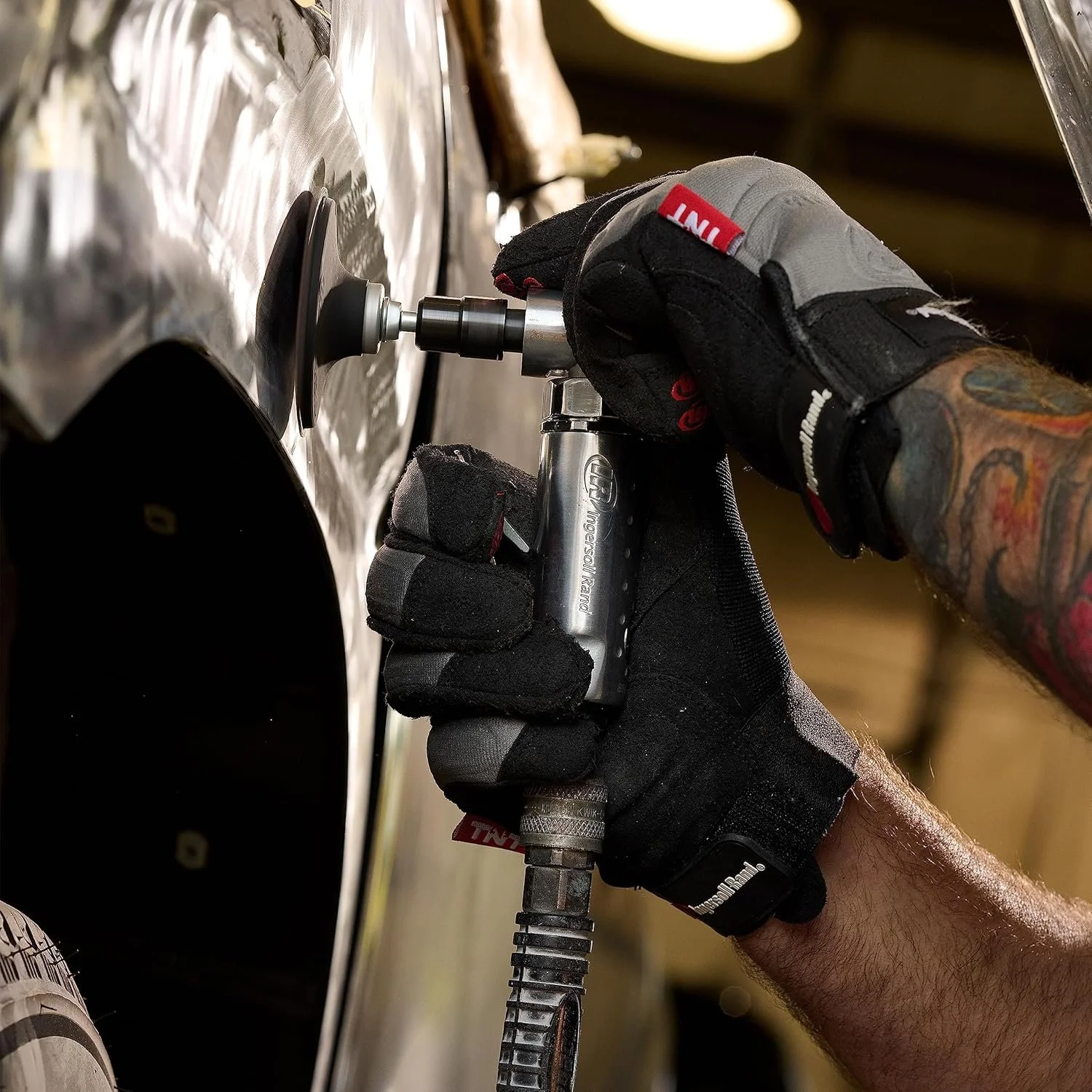 Пневматическая шлифовальная машина Ingersoll Rand 301B-M / 21 000 об/мин / Серебряная, фото №3