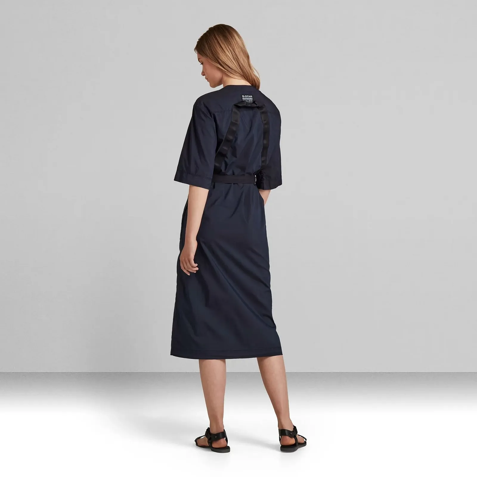Женское платье G-Star RAW V-Neck Midi Wrap Dress - XXS, фото №3