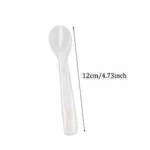 Ложки для икры из перламутра ручной работы 2 шт 12 см белые, стиль D synthetic.ua - Фото 1