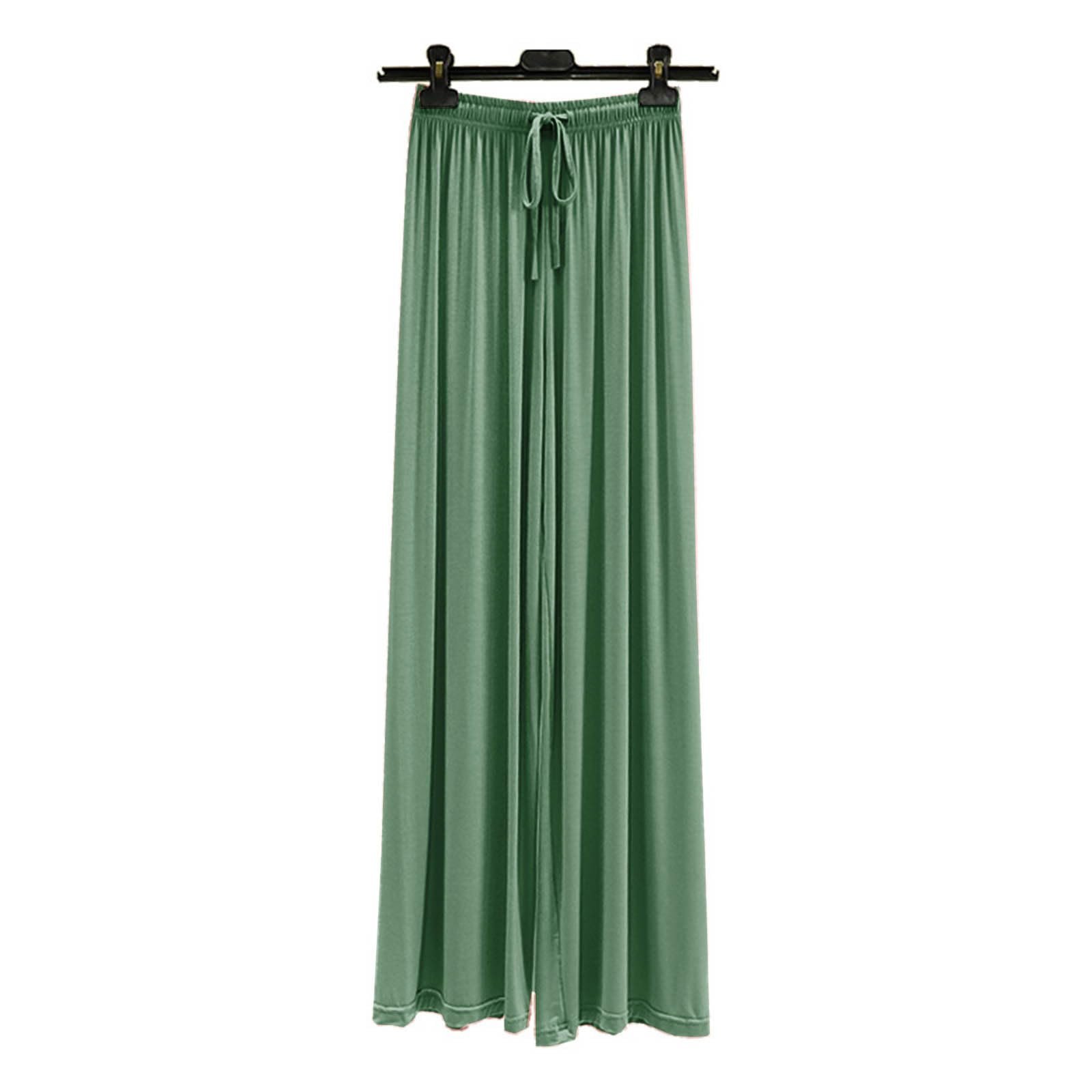 Штани Zeiayuas Широкі Однотонні Бавовняні Літні З Високою Талією, фото №2 Штани Zeiayuas Широкі Однотонні Бавовняні Літні З Високою Талією, фото №2