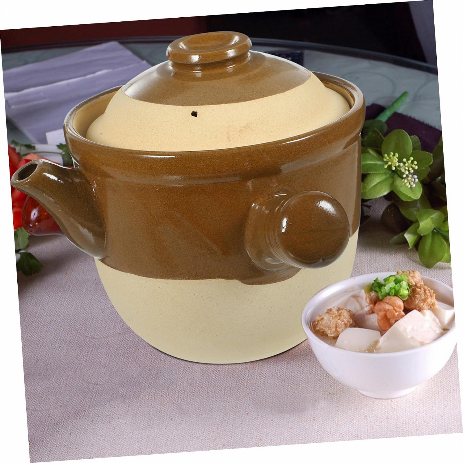 Глиняный горшок Mobestech Керамический для приготовления китайской медицины и домашних блюд, фото №2