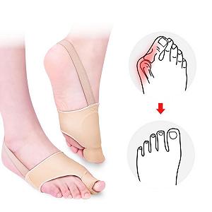 Подушечка для большого пальца Hallux Valgus для разделителей, носки для защиты пальцев ног с гелем, подушечки для передней части стопы при молоткообразных пальцах 1 пара synthetic.ua - Фото 1