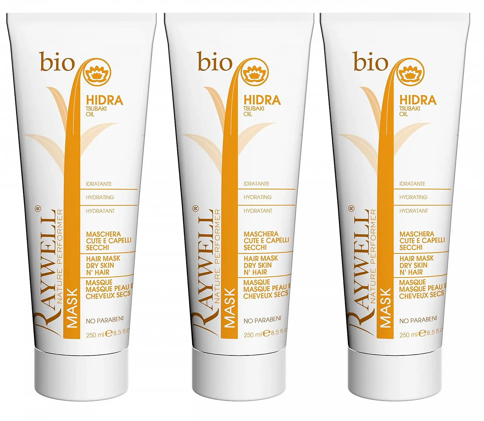 Маска Raywel Hidra Organic для сухої шкіри голови та волосся 250 мл, 3 шт., фото №1