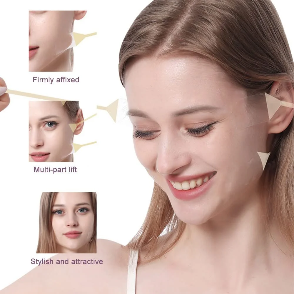 Ленты для подтяжки лица Cdemiy, 20 шт., прозрачные патчи для лица, фото №6