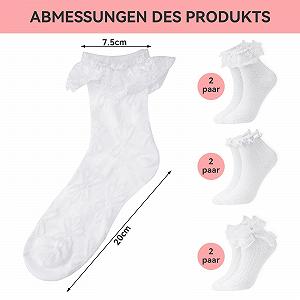 Носки с рюшами Женские, 6 пар synthetic.ua - Фото 1