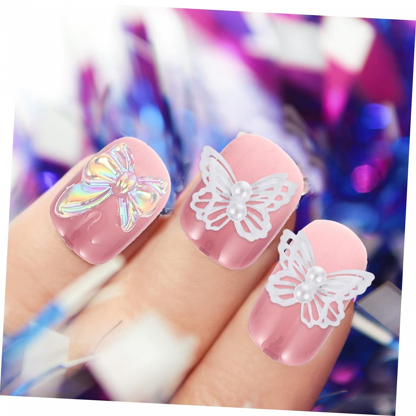 Украшение для ногтей Бабочки 7шт, фото №2 Украшение для ногтей Бабочки 7шт, фото №2