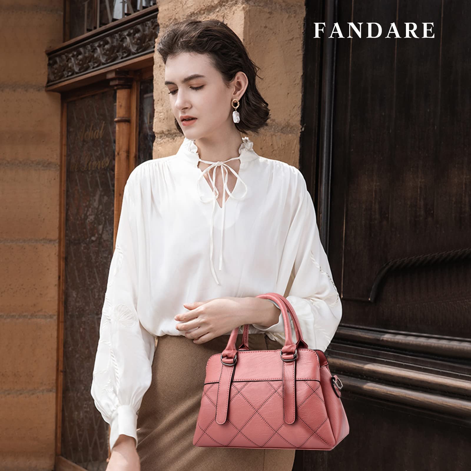 Сумка з верхньою ручкою FANDARE рожева, фото №2 Сумка з верхньою ручкою FANDARE рожева, фото №2