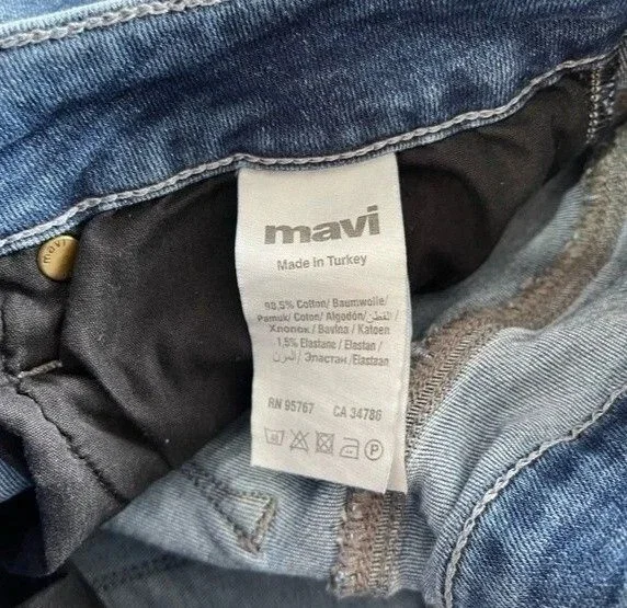 Женские джинсовые штаны MAVI SOPHIE ANKLE Mid Embroidery Stretch - 28, фото №4