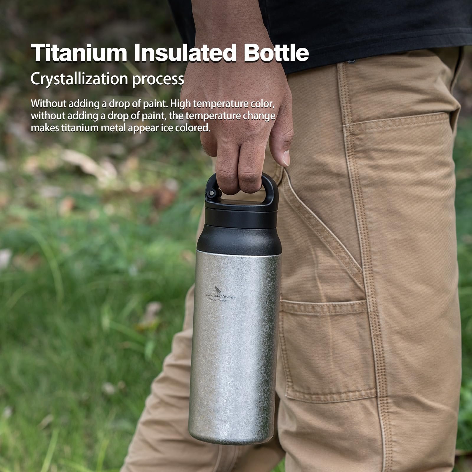Термос iBasingo Ti3010D 600 мл Titanium Double-Walled Insulated з фільтром, фото №4 Термос iBasingo Ti3010D 600 мл Titanium Double-Walled Insulated з фільтром, фото №4