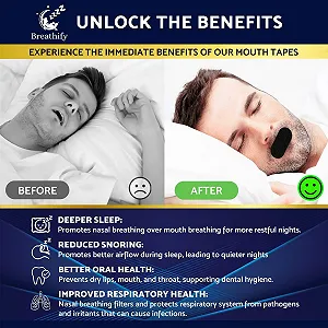 Стрічка для рота для сну (Чорний) 32 шт synthetic.ua - Фото 1