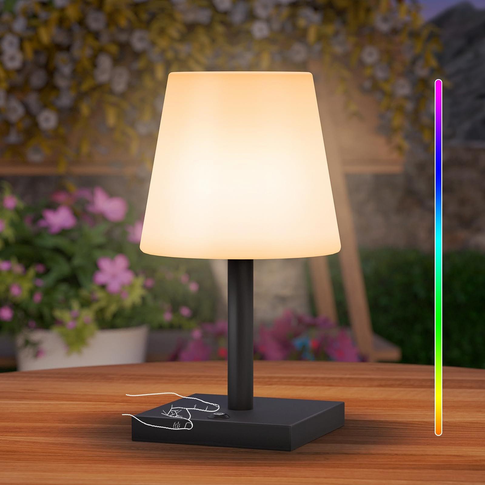 Настільна лампа Postlucky LED Outdoor Wireless IP44 8-40 годин RGB Dimmable Touch USB-C, фото №1